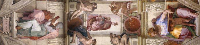 Michelangelo Buonarroti The seventh bay of the ceiling